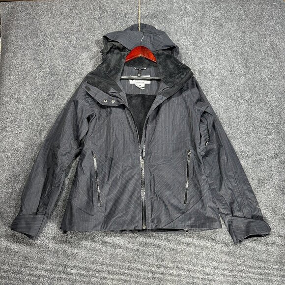 Columbia Jacket Womens Medium Interchange Omni Tech Removable Hood Full Zip - Picture 1 of 12